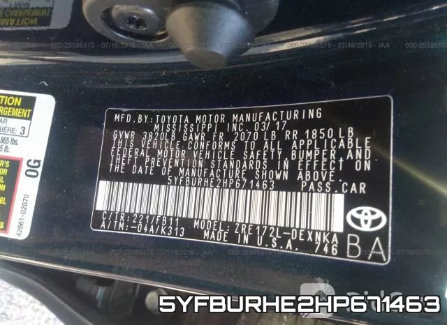 5YFBURHE2HP671463 фото 10