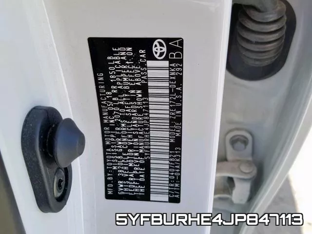 5YFBURHE4JP847113 фото 2