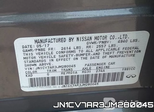 JN1CV7AR3JM280045 фото 10