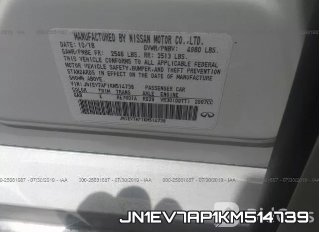 JN1EV7AP1KM514739 фото 10