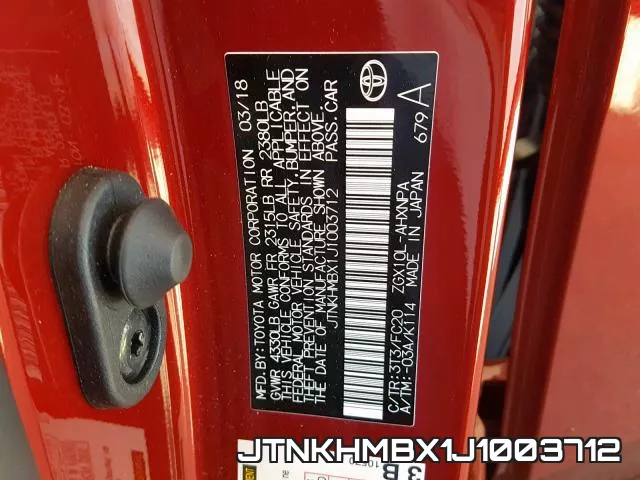 JTNKHMBX1J1003712 фото 2