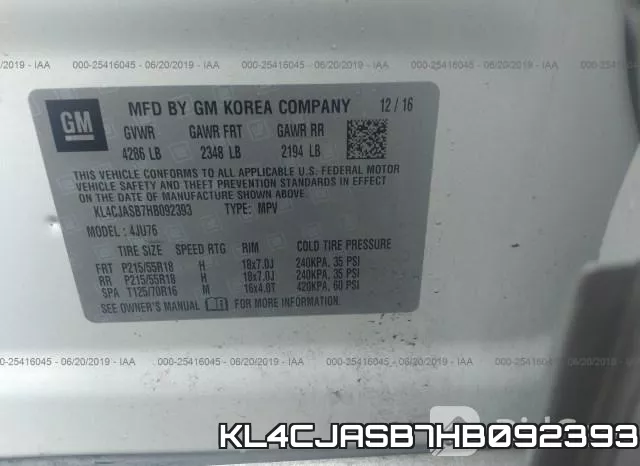 KL4CJASB7HB092393 фото 10