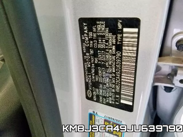 KM8J3CA49JU639790 фото 2