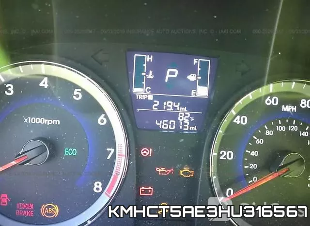 KMHCT5AE3HU316567 фото 8
