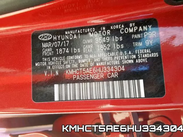 KMHCT5AE6HU334304 фото 2