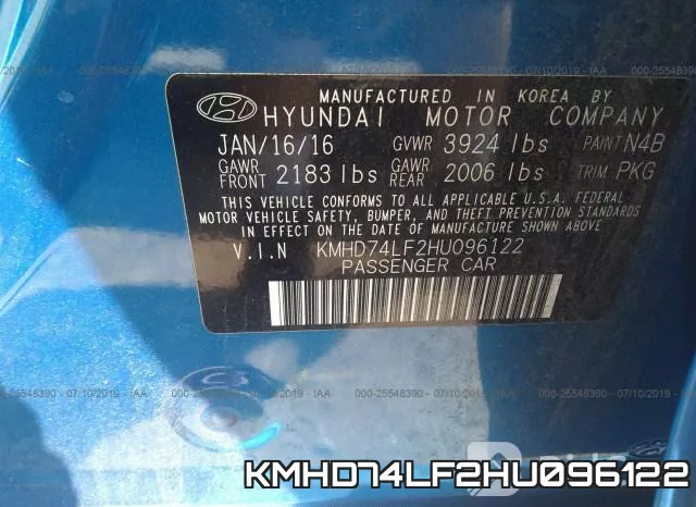 KMHD74LF2HU096122 фото 10