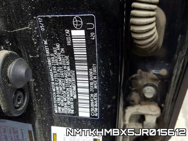 NMTKHMBX5JR015612 фото 2