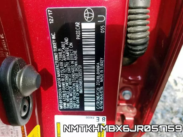 NMTKHMBX6JR051759 фото 2