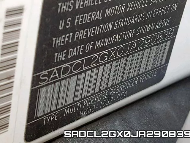 SADCL2GX0JA290839 фото 2