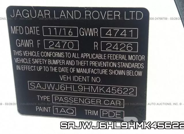 SAJWJ6HL9HMK45622 фото 10