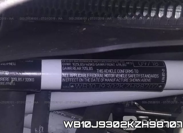 WB10J9302KZH98707 фото 2