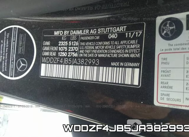 WDDZF4JB5JA382993 фото 10