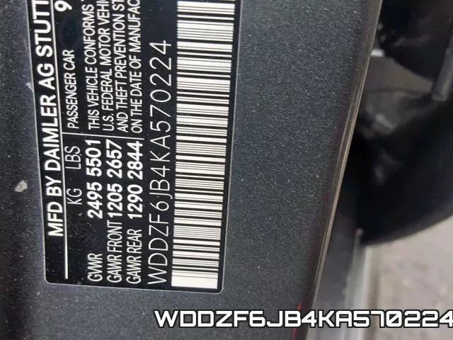 WDDZF6JB4KA570224 фото 2