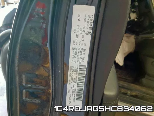 1C4RDJAG5HC834062 фото 2