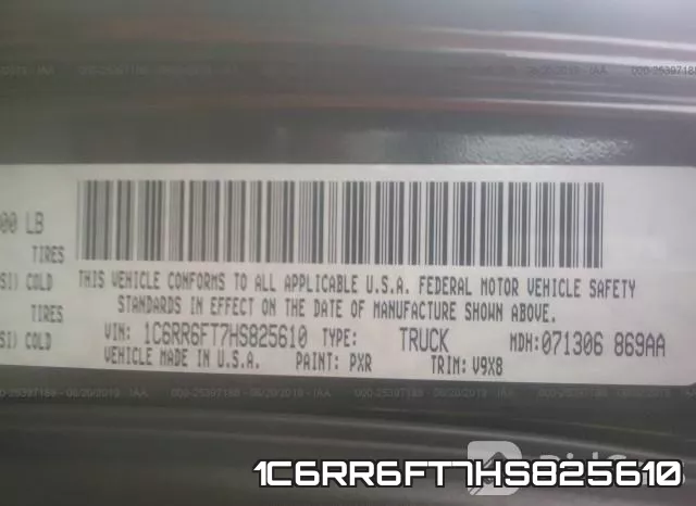 1C6RR6FT7HS825610 фото 10