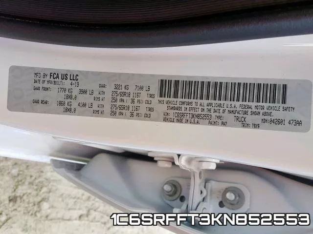 1C6SRFFT3KN852553 фото 2