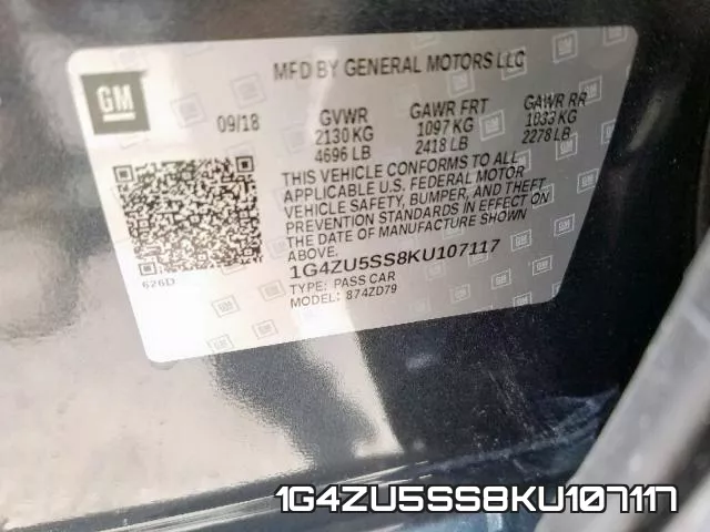 1G4ZU5SS8KU107117 фото 2
