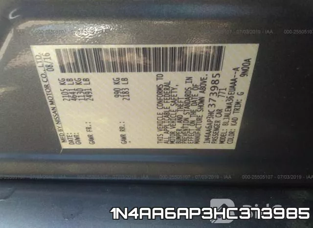 1N4AA6AP3HC373985 фото 10