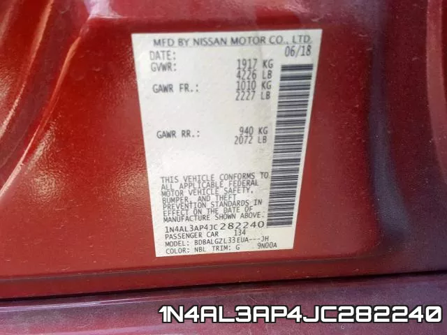 1N4AL3AP4JC282240 фото 2