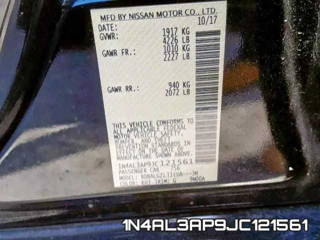 1N4AL3AP9JC121561 фото 2