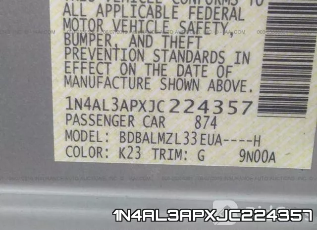 1N4AL3APXJC224357 фото 10