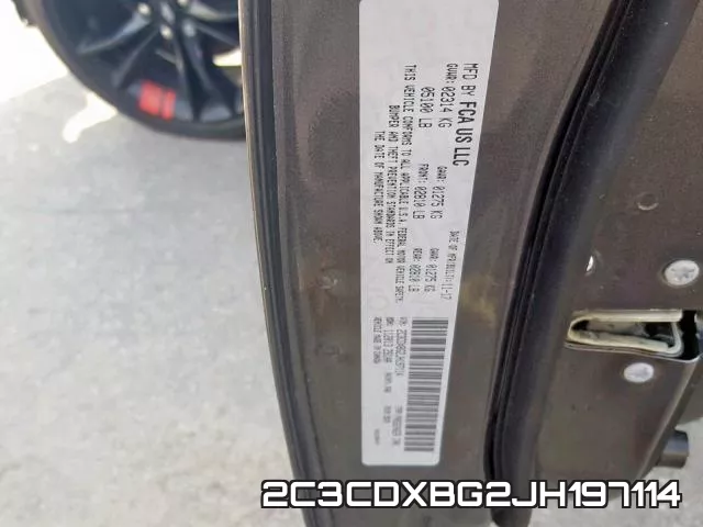 2C3CDXBG2JH197114 фото 2