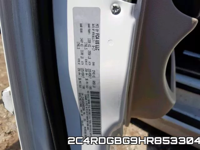 2C4RDGBG9HR853304 фото 2