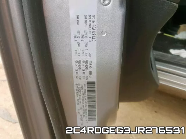 2C4RDGEG3JR276531 фото 2