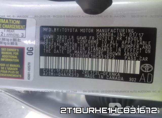 2T1BURHE1HC831672 фото 10