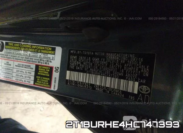 2T1BURHE4HC747393 фото 10
