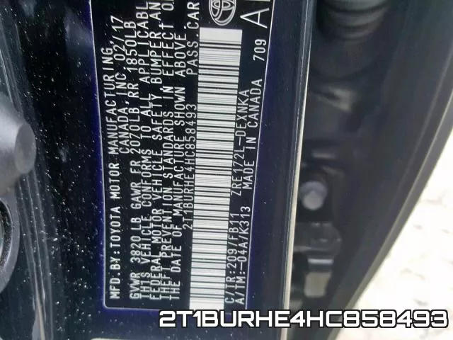 2T1BURHE4HC858493 фото 2