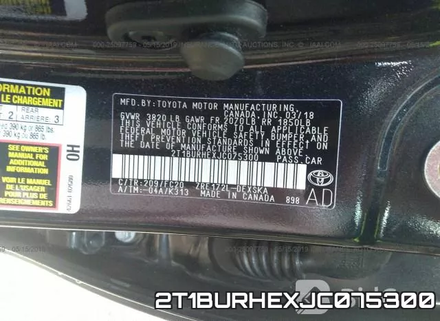 2T1BURHEXJC075300 фото 10