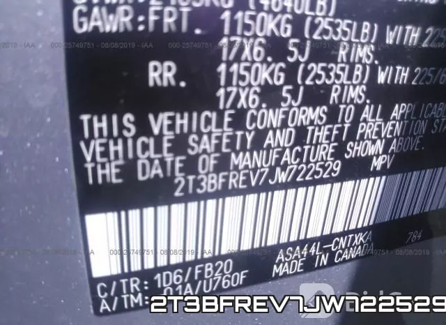 2T3BFREV7JW722529 фото 10