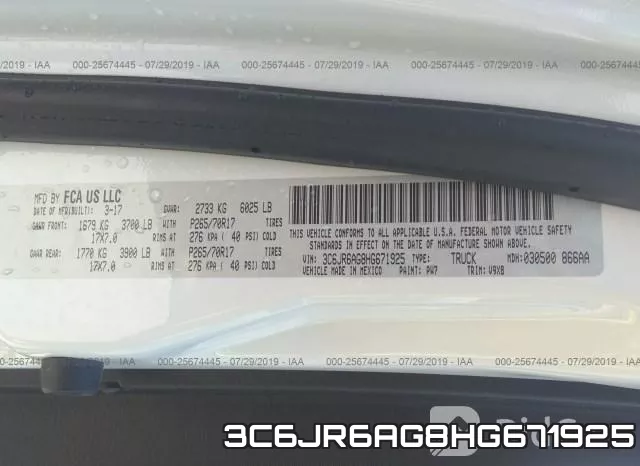 3C6JR6AG8HG671925 фото 10