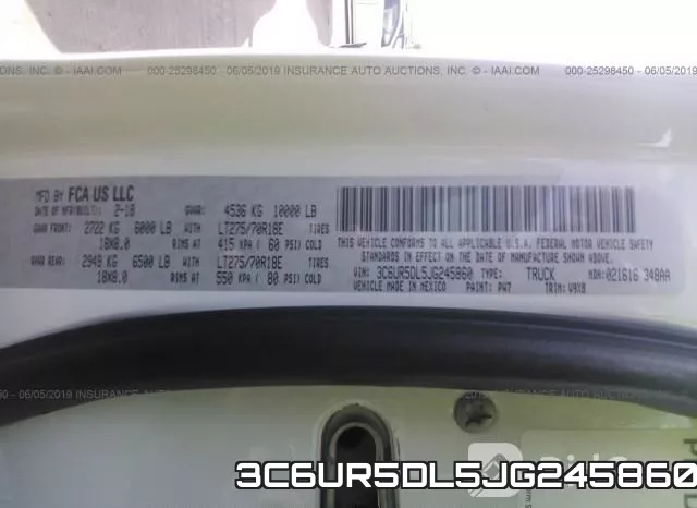 3C6UR5DL5JG245860 фото 10