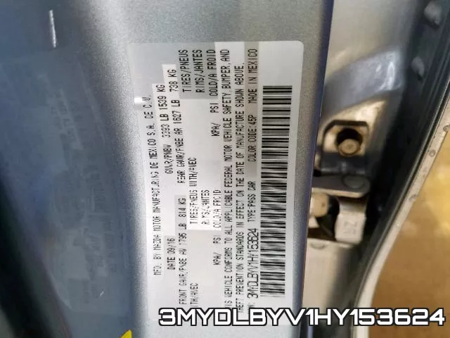 3MYDLBYV1HY153624 фото 2
