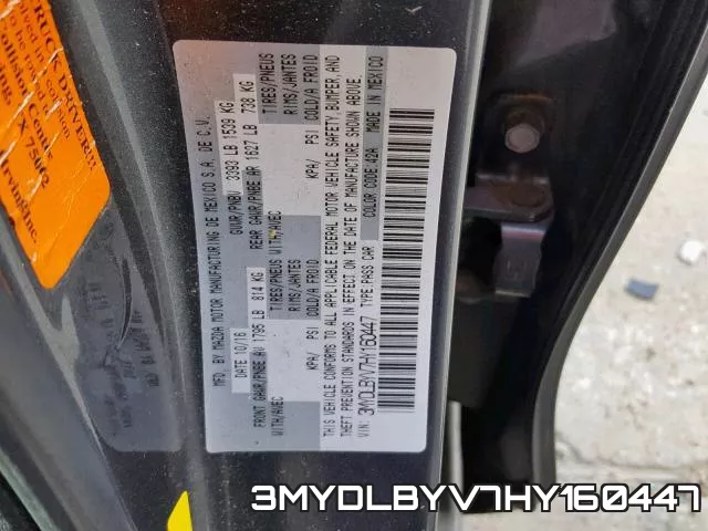 3MYDLBYV7HY160447 фото 2