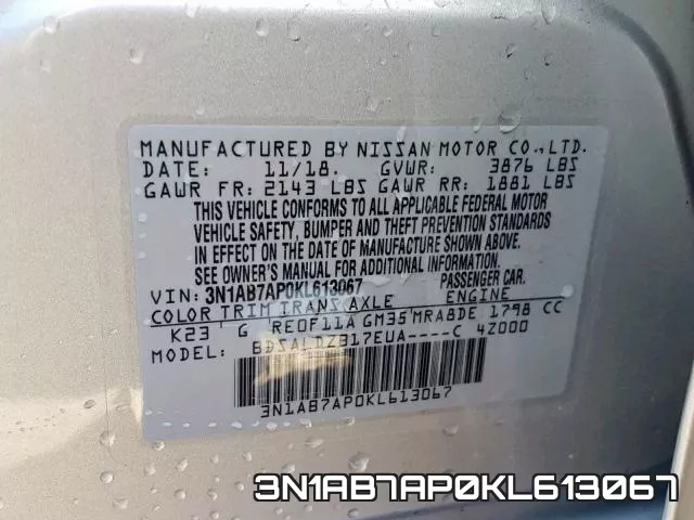 3N1AB7AP0KL613067 фото 2