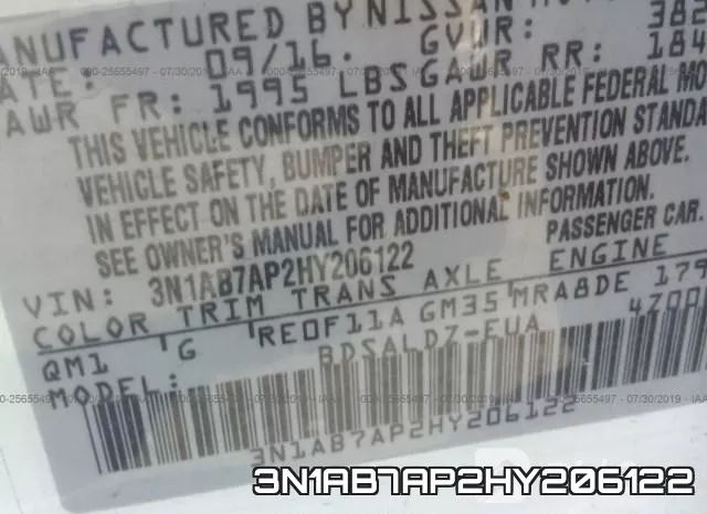 3N1AB7AP2HY206122 фото 10