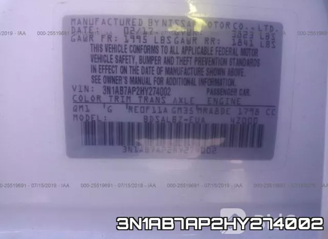 3N1AB7AP2HY274002 фото 10