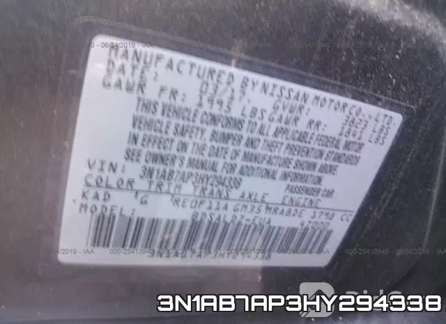 3N1AB7AP3HY294338 фото 10