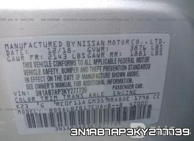 3N1AB7AP3KY277739 фото 10