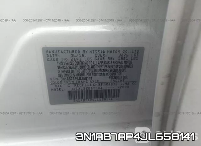 3N1AB7AP4JL658141 фото 10