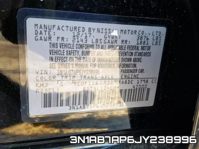 3N1AB7AP6JY238996 фото 2