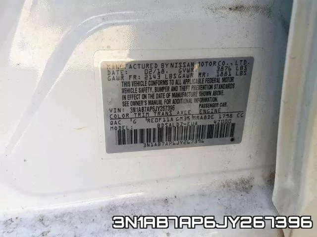 3N1AB7AP6JY267396 фото 2
