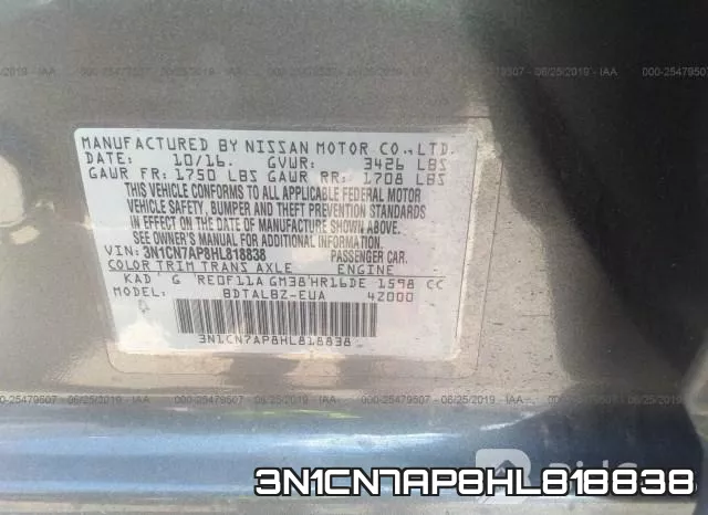 3N1CN7AP8HL818838 фото 10