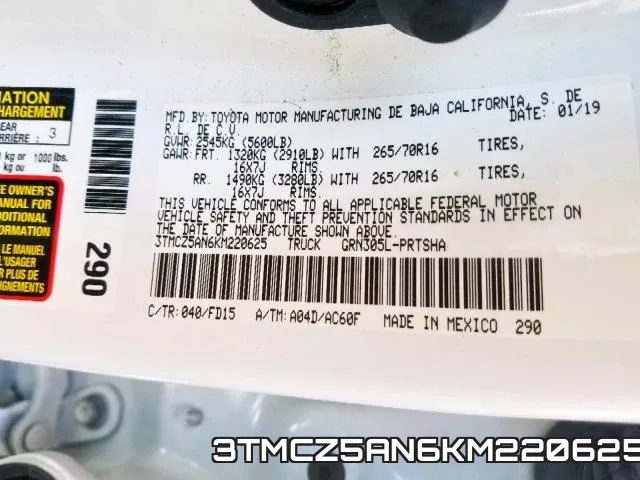 3TMCZ5AN6KM220625 фото 2