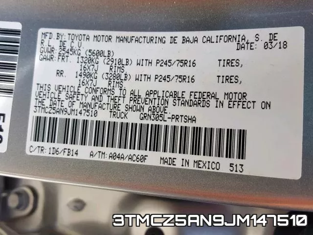 3TMCZ5AN9JM147510 фото 2
