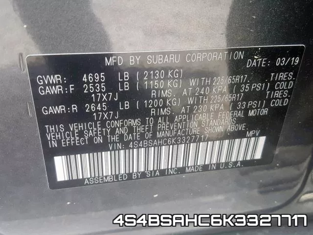 4S4BSAHC6K3327717 фото 2