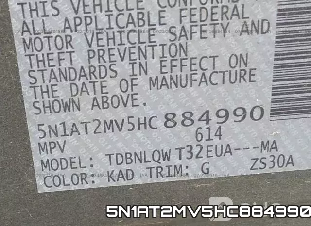 5N1AT2MV5HC884990 фото 10
